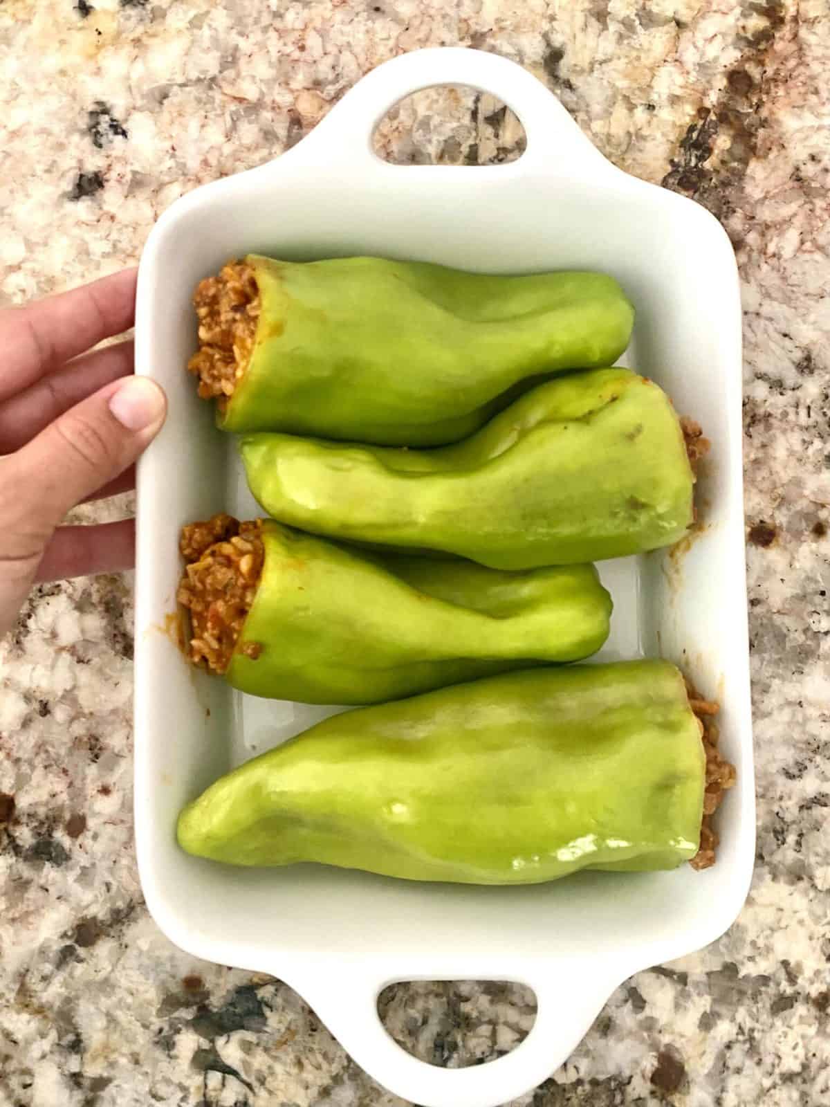 Stuffed Cubanelle Peppers - The Kitchen Prep Blog