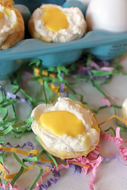 Little "egg" Easter cream puffs are a simple, sweet dessert that's perfect for the season