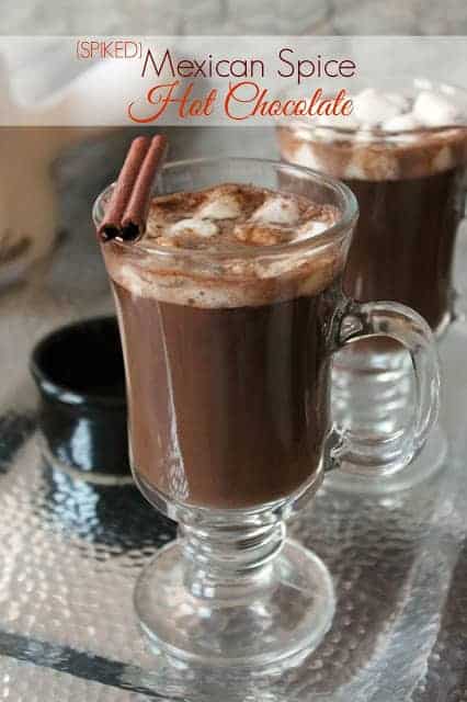 Spiked Mexican Hot Chocolate - The Kitchen Prep Blog