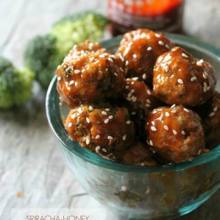 Sriracha-Honey Glazed Meatballs - The Kitchen Prep Blog