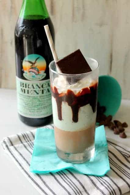 Boozy Chocolate Mint Milkshake - The Kitchen Prep Blog