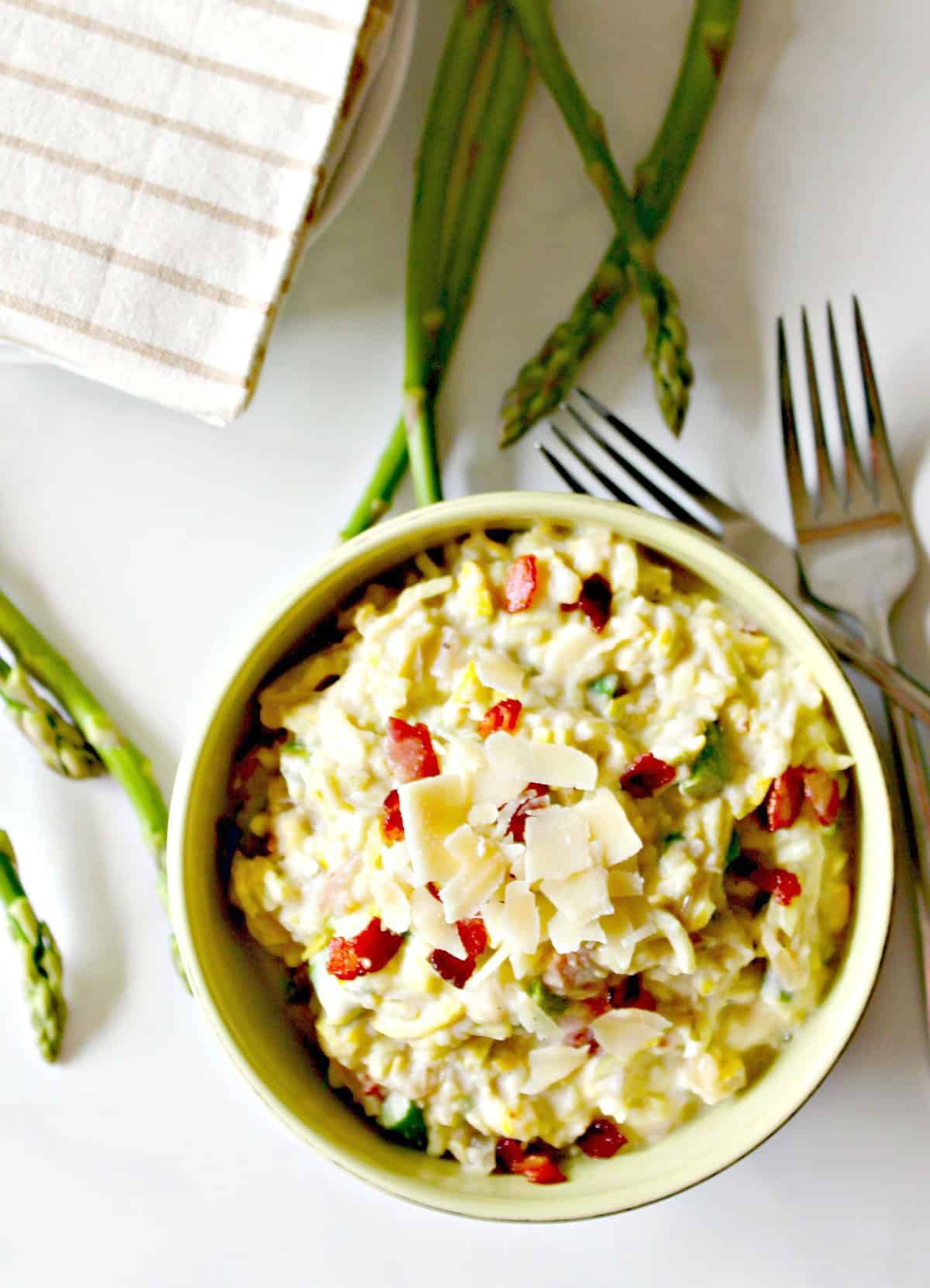 Bacon & Asparagus "Risotto" The Kitchen Prep Blog