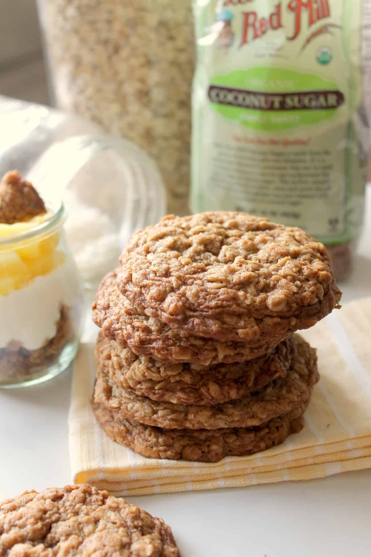 Salted Coconut Oatmeal Cookies