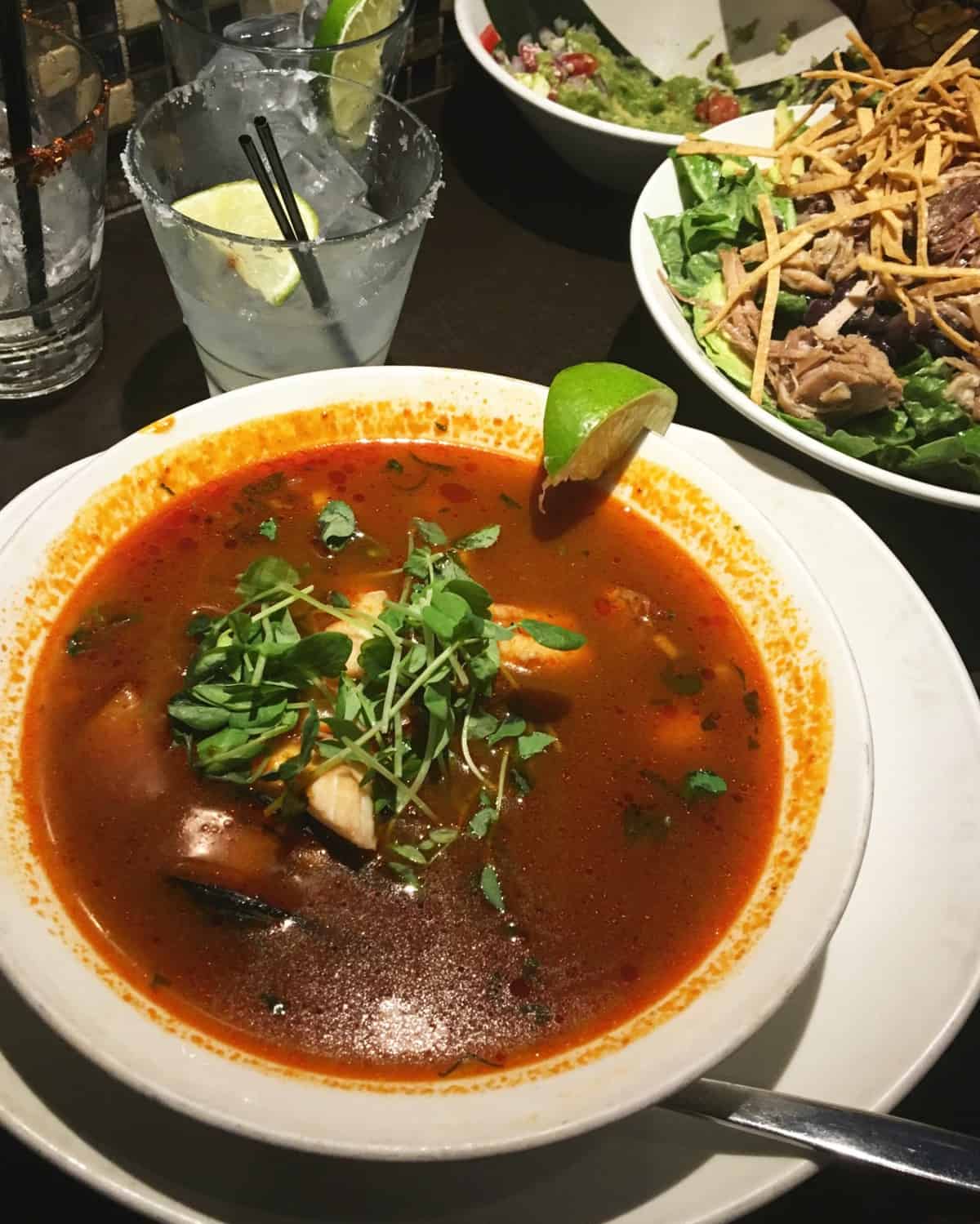 Hearty seafood caldo from a Chicago restaurant
