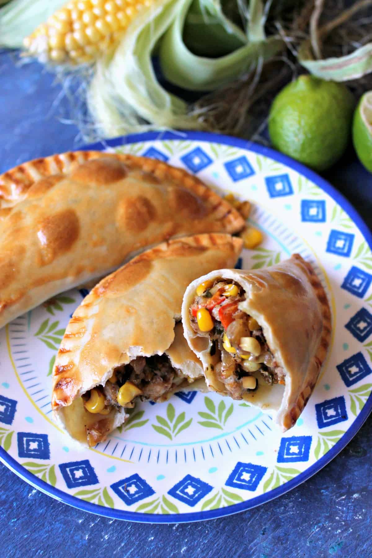 Need a new way to use up that summer sweet corn? These Baked Crab and Corn Empanadas are a handheld savory snack that's bursting with flavor and fun to eat! Baked instead of fried, they're a lightened up version of a classic Latin American bite.  