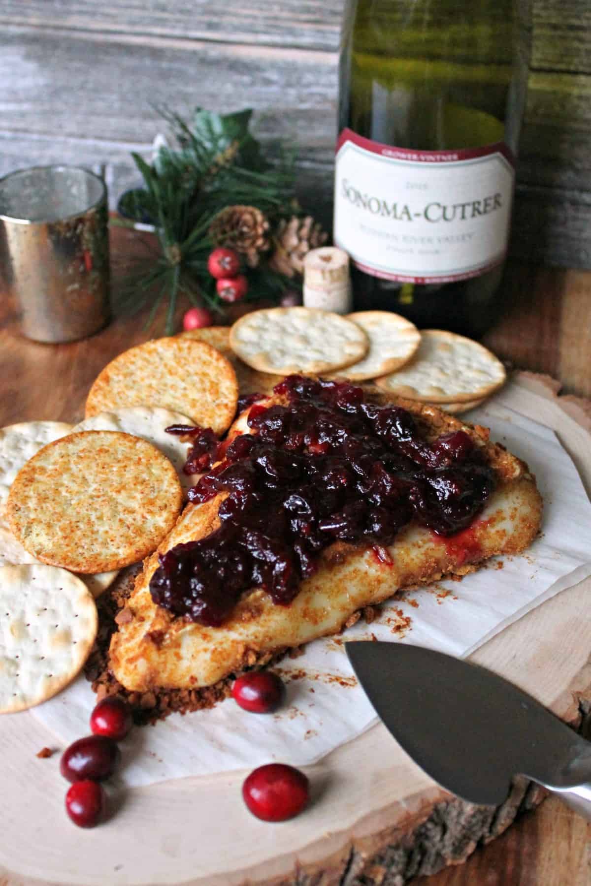 Gingerbread Crusted Baked Brie