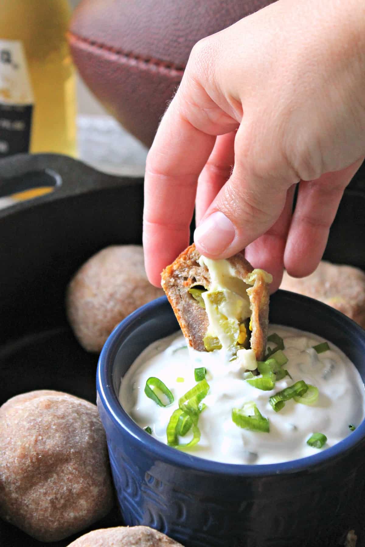 Easy jalapeno bombs have a cheesy kick that make these poppable snacks perfect for a tailgate party