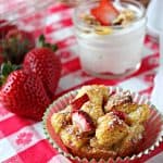 Strawberry Vanilla Bean Baked French Toast Cups