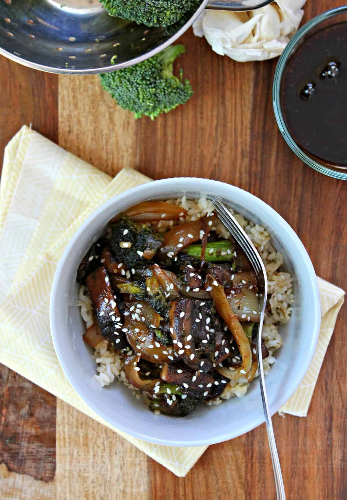 Mushroom Teriyaki Bowl The Kitchen Prep Blog