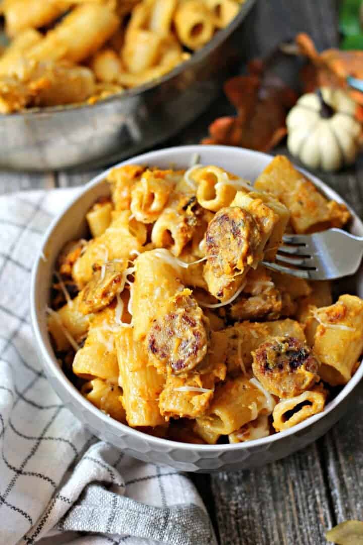 Butternut Squash & Apple Chicken Sausage Rigatoni The Kitchen Prep Blog