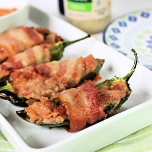 Bacon & Refried Bean Air Fryer Jalapeno Poppers The Kitchen Prep Blog